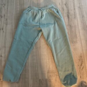 Women’s Green Whote Fox Cuffed  Sweatpants
